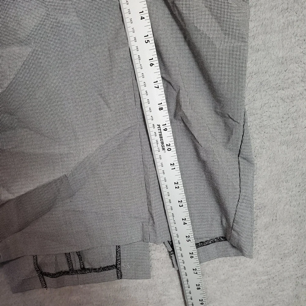 Torrid Women Skirt 18 Gray Houndstooth Pencil Slit‎ Hem
